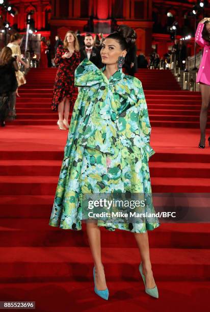 Giovanna Battaglia Engelbert attends The Fashion Awards 2017 in partnership with Swarovski at Royal Albert Hall on December 4, 2017 in London,...