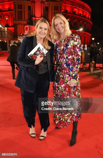 Anya Hindmarch and Kate Reardon attend The Fashion Awards 2017 in partnership with Swarovski at Royal Albert Hall on December 4, 2017 in London,...