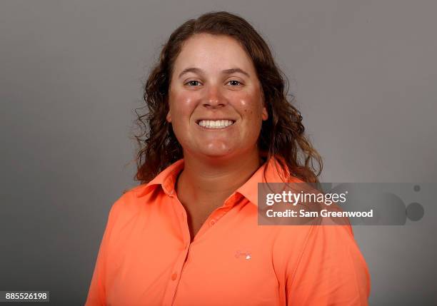 Lauren Coughlin of the United States poses for a portrait during LPGA Rookie Orientation at LPGA Headquarters on December 4, 2017 in Daytona Beach,...