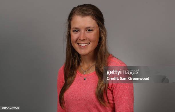 Maddie McCrary of the United States poses for a portrait during LPGA Rookie Orientation at LPGA Headquarters on December 4, 2017 in Daytona Beach,...