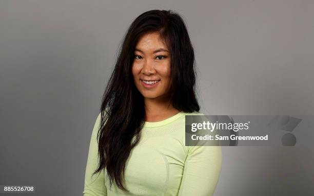 Jennifer Hahn of the United States poses for a portrait during LPGA Rookie Orientation at LPGA Headquarters on December 4, 2017 in Daytona Beach,...