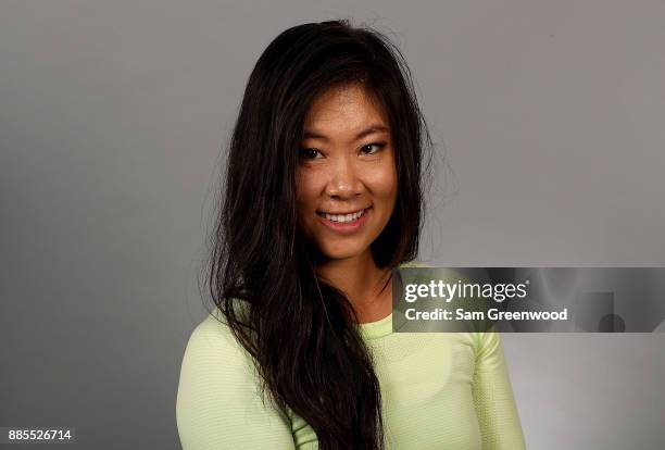 Jennifer Hahn of the United States poses for a portrait during LPGA Rookie Orientation at LPGA Headquarters on December 4, 2017 in Daytona Beach,...