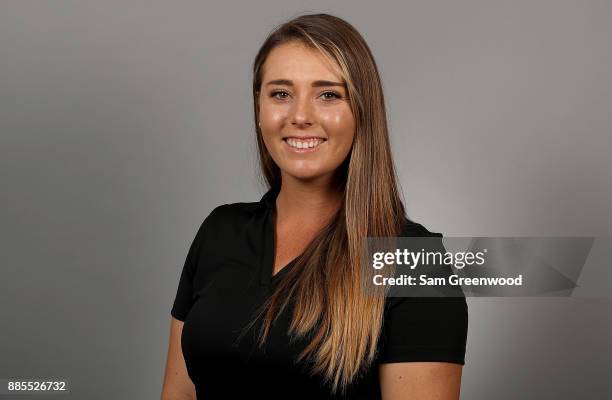 Kassidy Teare of the United States poses for a portrait during LPGA Rookie Orientation at LPGA Headquarters on December 4, 2017 in Daytona Beach,...