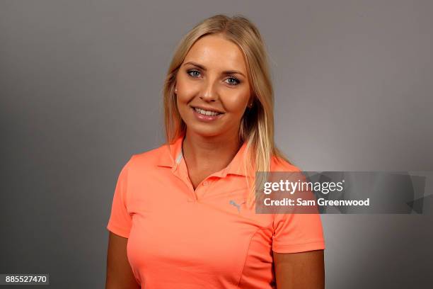 Martina Edberg of Sweden poses for a portrait during LPGA Rookie Orientation at LPGA Headquarters on December 4, 2017 in Daytona Beach, Florida.