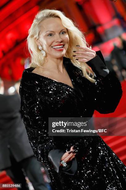 Pamela Anderson attends The Fashion Awards 2017 in partnership with Swarovski at Royal Albert Hall on December 4, 2017 in London, England.