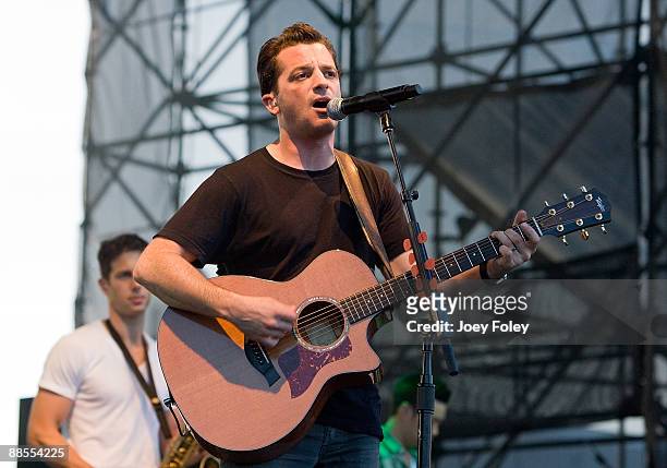 Marc Roberge of the American rock band O.A.R. Performs at The Lawn at White River State Park on June 17, 2009 in Indianapolis.