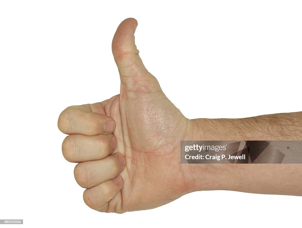 Thumbs Up - With clipping Path