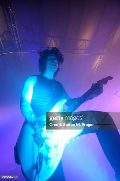Ben Christo of The Sisters of Mercy performs on stage at the Tonhalle on March 2, 2009 in Munich, Germany.