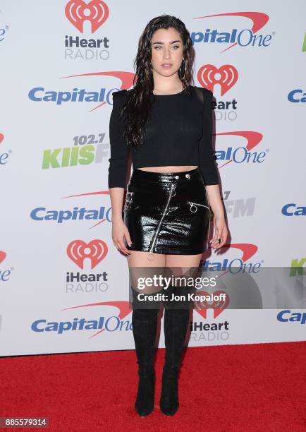 Lauren Jauregui of Fifth Harmony attends 102.7 KIIS FM's Jingle Ball 2017 at The Forum on December 1, 2017 in Inglewood, California.