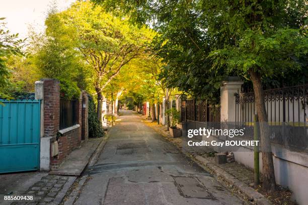 france, ile de france, seine saint denis, le pre saint gervais, the villa du pre, big avenue - ile de france ストックフォトと画像