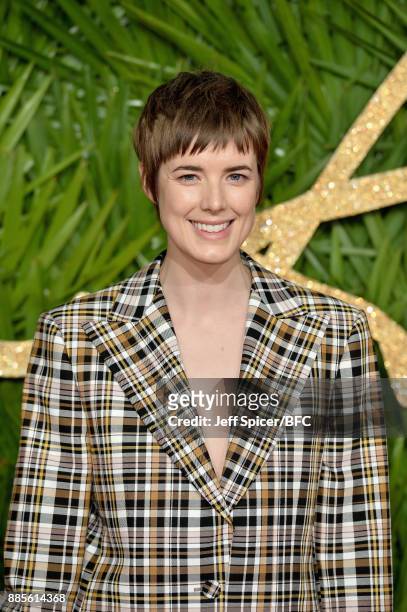Agyness Deyn attends The Fashion Awards 2017 in partnership with Swarovski at Royal Albert Hall on December 4, 2017 in London, England.