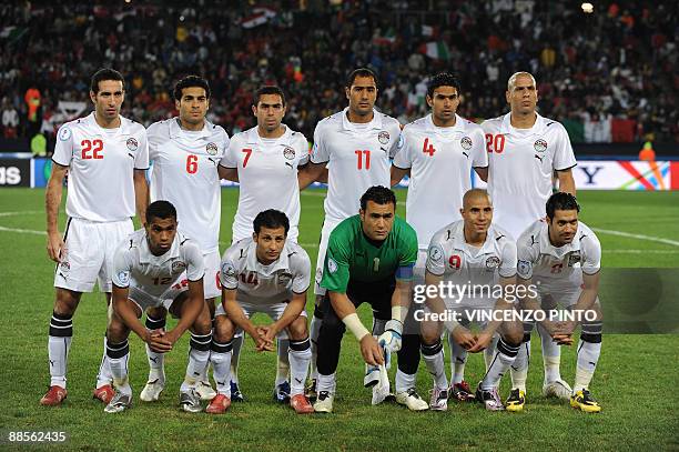 Egytpian forward Mohamed Aboutrika, Egyptian defender Hani Said, Eygptian midfielder Ahmed Fathi, Egyptian midfielder Mohamed Shawky, Egyptian...