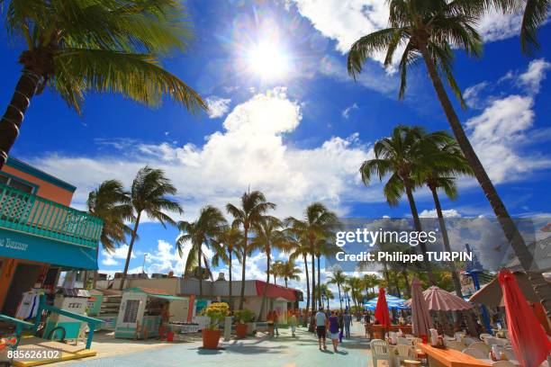 usa, florida, fort myers beach. - fort myers beach photos et images de collection