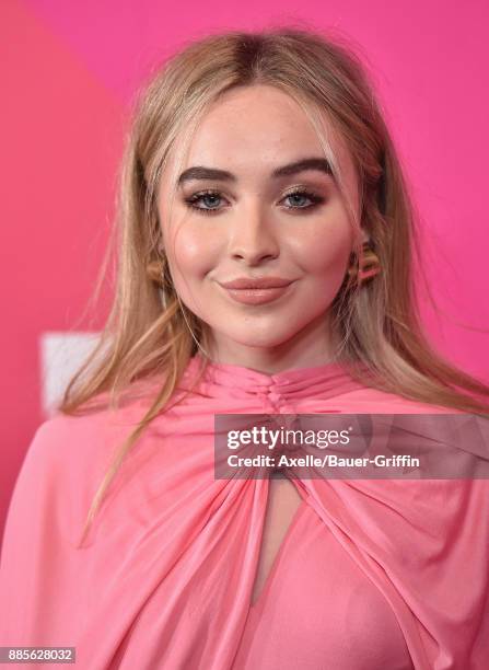 Singer Sabrina Carpenter arrives at the Billboard Women In Music 2017 at The Ray Dolby Ballroom at Hollywood & Highland Center on November 30, 2017...