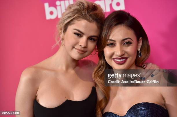 Singer/actress Selena Gomez and actress Francia Raisa arrive at the Billboard Women In Music 2017 at The Ray Dolby Ballroom at Hollywood & Highland...
