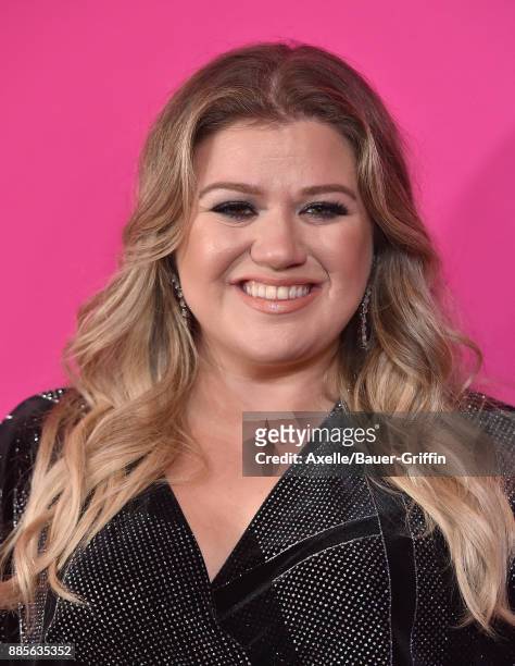 Singer Kelly Clarkson arrives at the Billboard Women In Music 2017 at The Ray Dolby Ballroom at Hollywood & Highland Center on November 30, 2017 in...