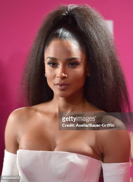 Singer Ciara arrives at the Billboard Women In Music 2017 at The Ray Dolby Ballroom at Hollywood & Highland Center on November 30, 2017 in Hollywood,...