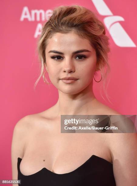 Singer/actress Selena Gomez arrives at the Billboard Women In Music 2017 at The Ray Dolby Ballroom at Hollywood & Highland Center on November 30,...