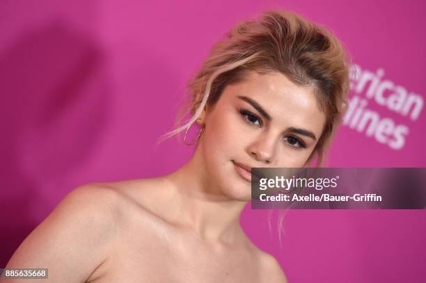 Singer/actress Selena Gomez arrives at the Billboard Women In Music 2017 at The Ray Dolby Ballroom at Hollywood & Highland Center on November 30,...