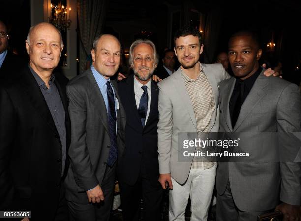Record executive Clive Calder, Barry Weiss Chairman and CEO for RCA/Jive Label Group of Sony Music, Recording Academy President/CEO Neil Portnow,...
