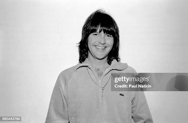 Portrait of Randy Meisner at the Park West in Chicago, Illinois, March 6, 1981.
