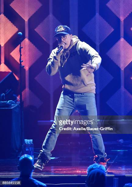 Rapper Logic performs at 102.7 KIIS FM's Jingle Ball 2017 at The Forum on December 1, 2017 in Inglewood, California.