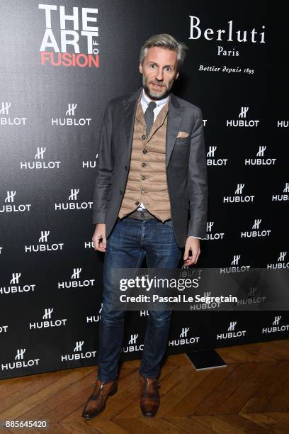 Nicolas Salomon attends the Hublot and Berluti unveil of two new watches at Hotel D'Evreux on December 4, 2017 in Paris, France.