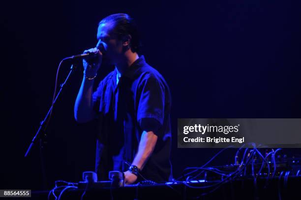 Mike Patton performs on stage at the Queen Elizabeth Hall on June 18, 2009 in London, England.