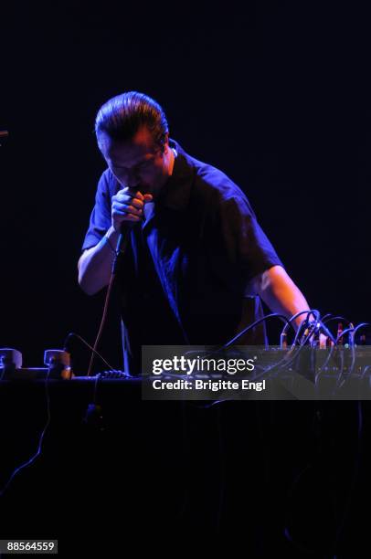 Mike Patton perform on stage at the Queen Elizabeth Hall on June 18, 2009 in London, England.