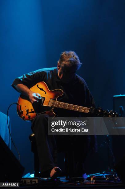 Fred Frith performs on stage at the Queen Elizabeth Hall on June 18, 2009 in London, England.