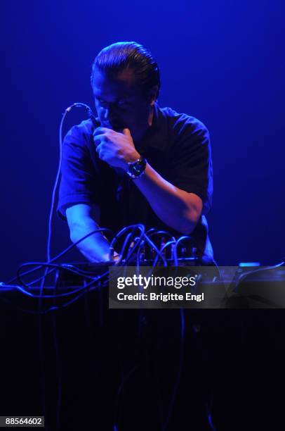 Mike Patton performs on stage at the Queen Elizabeth Hall on June 18, 2009 in London, England.