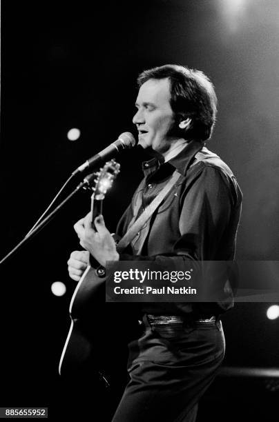 Roger Miller performing at the WTTW Studios for a taping of Soundstage in Chicago, Illinois, May 9, 1982.