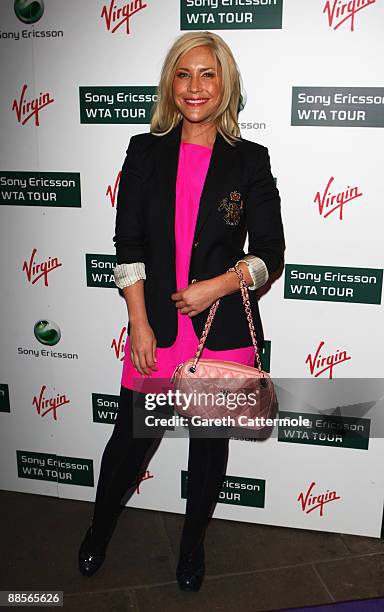 Heidi Range of Sugababes arrives at The Ralph Lauren Sony Ericsson WTA Tour Pre-Wimbledon Party at The Roof Gardens on June 18, 2009 in London,...