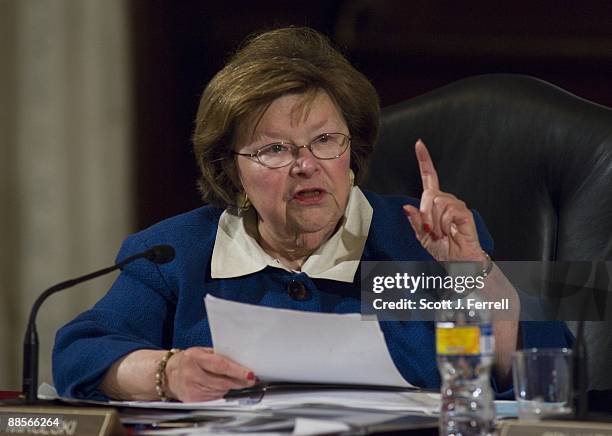 Sen. Barbara Mikulski, D-Md., during the Senate Health, Education, Labor and Pensions markup of a comprehensive healthcare bill.