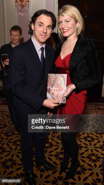 Sacha Newley and Meredith Ostrom attend the launch of the new book "Mother Anguish: A Memoir" by Basia Briggs at The Ritz on December 4, 2017 in...