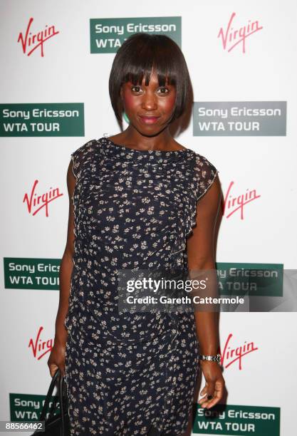 Michelle Gayle arrives at The Ralph Lauren Sony Ericsson WTA Tour Pre-Wimbledon Party at The Roof Gardens on June 18, 2009 in London, England.