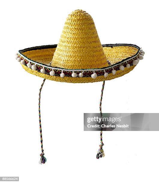 sombrero yellow - sombrero stock pictures, royalty-free photos & images