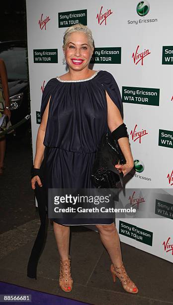 Brix Smith-Start arrives at The Ralph Lauren Sony Ericsson WTA Tour Pre-Wimbledon Party at The Roof Gardens on June 18, 2009 in London, England.