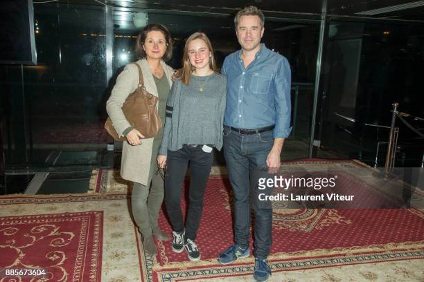 Guillaume de Tonquedec , his wife Christele and his daughter Victoire attend the 30th anniversary celebration of Institut du Monde Arabe Institut du...