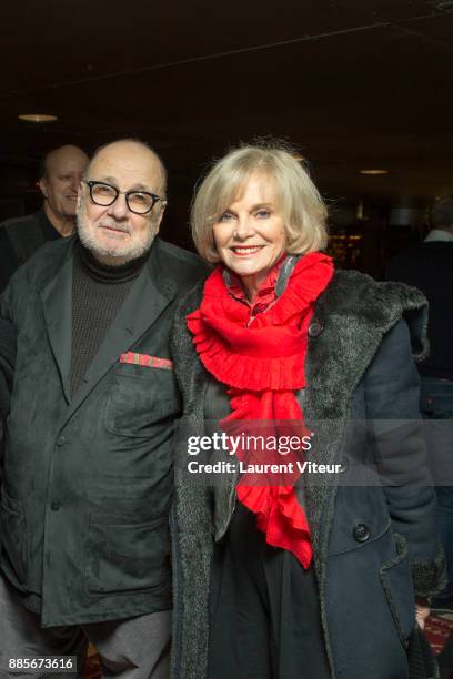 Serge Moati and Elisabeth Guigou attend the 30th anniversary celebration of Institut du Monde Arabe Institut du Monde Arabe on December 4, 2017 in...