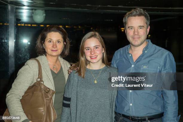 Guillaume de Tonquedec , his wife Christele and his daughter Victoire attend the 30th anniversary celebration of Institut du Monde Arabe Institut du...