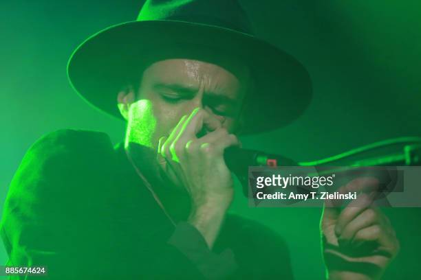 Lead singer Finn Andrews of the London-based band The Veils performs at Islington Assembly Hall on December 4, 2017 in London, England.