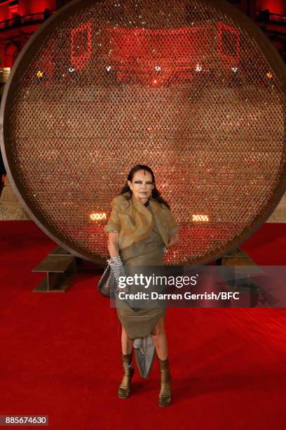 Michele Lamy attends the Swarovski Prolouge at The Fashion Awards 2017 in partnership with Swarovski at Royal Albert Hall on December 4, 2017 in...