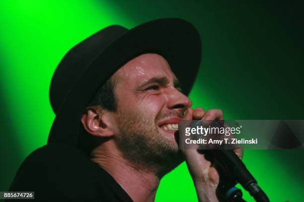 Lead singer Finn Andrews of the London-based band The Veils performs at Islington Assembly Hall on December 4, 2017 in London, England.
