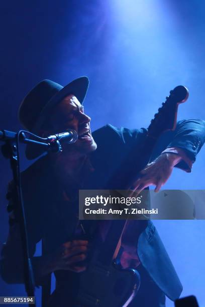 Lead singer Finn Andrews of the London-based band The Veils performs at Islington Assembly Hall on December 4, 2017 in London, England.