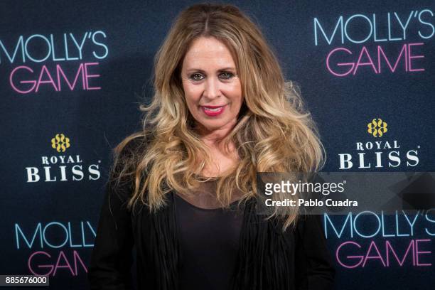 Spanish actress Miriam Diaz-Aroca attends 'Molly's Game' Madrid premiere at Callao Cinema on December 4, 2017 in Madrid, Spain.