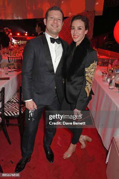 Dermot O'Leary and Dee Koppang O'Leary attend The Fashion Awards 2017 in partnership with Swarovski after party at Royal Albert Hall on December 4,...