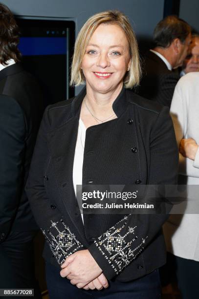 Sabine Kehm, in charge of the Michael Schumacher's family communication is pictured during the FIA Hall of Fame Induction ceremony at Automobile Club...