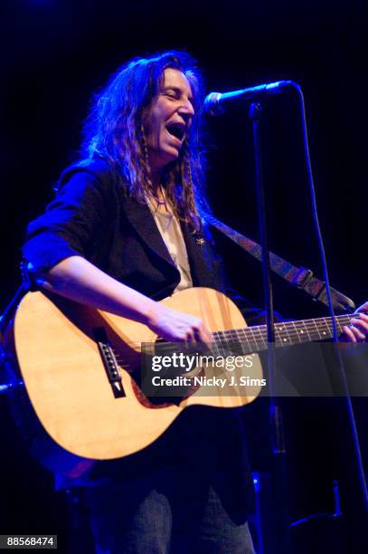 Patti Smith performs at the Royal Festival Hall on June 18, 2009 in London, England.