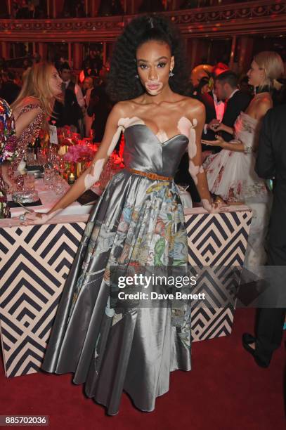 Winnie Harlow attends The Fashion Awards 2017 in partnership with Swarovski after party at Royal Albert Hall on December 4, 2017 in London, England.